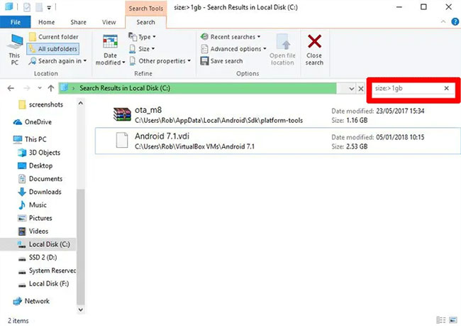 Cách dọn dẹp và khôi phục không gian trên ổ C Windows 10
