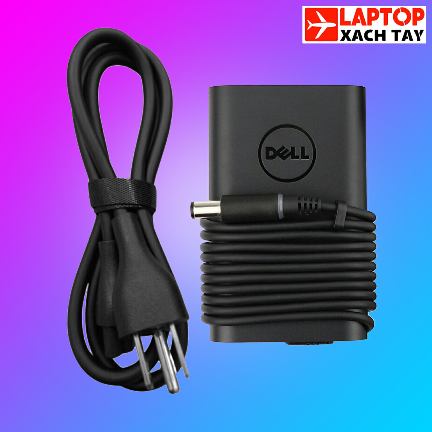 Sạc zin Laptop Dell 65W 19.5V 3.34A Oval đuôi tròn