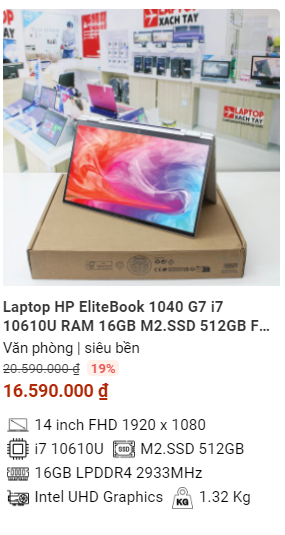 Top 5 mẫu laptop cảm ứng thời trang tốt nhất cho văn phòng tháng 8/2024
